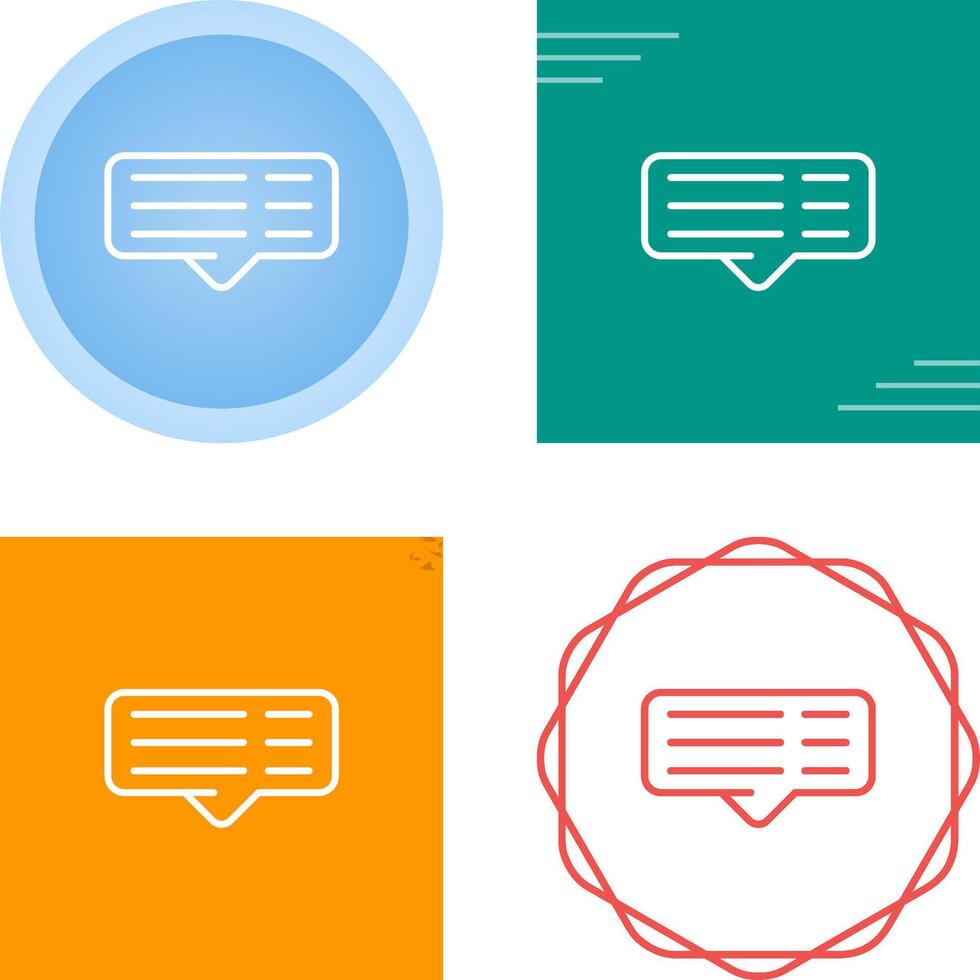Comment Vector Icon