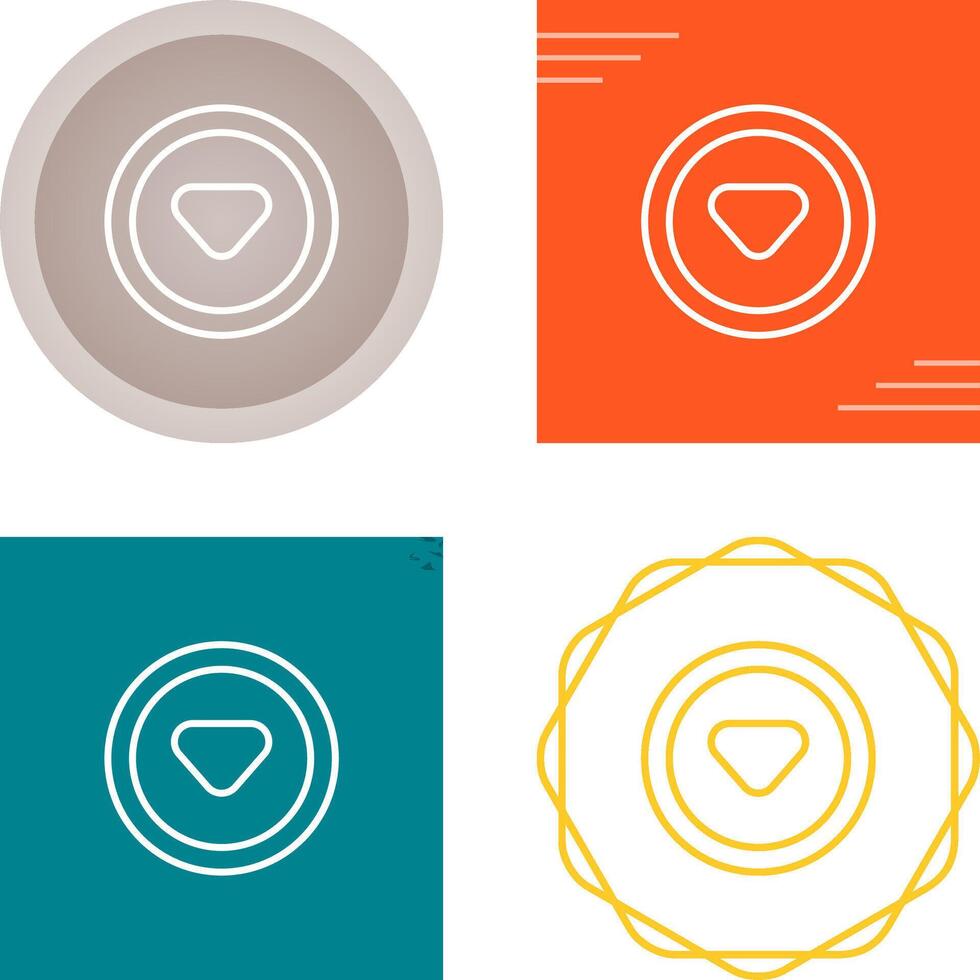 Caret Down Vector Icon