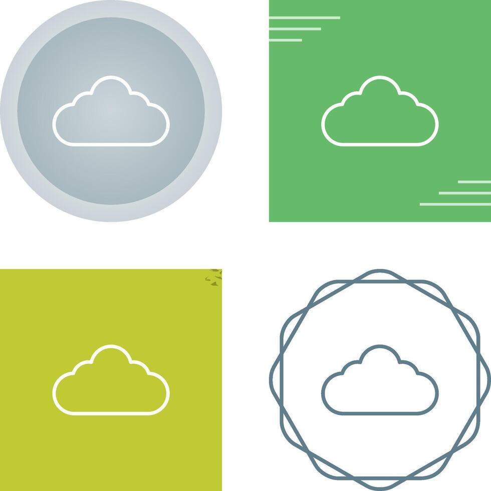 icono de vector de nube