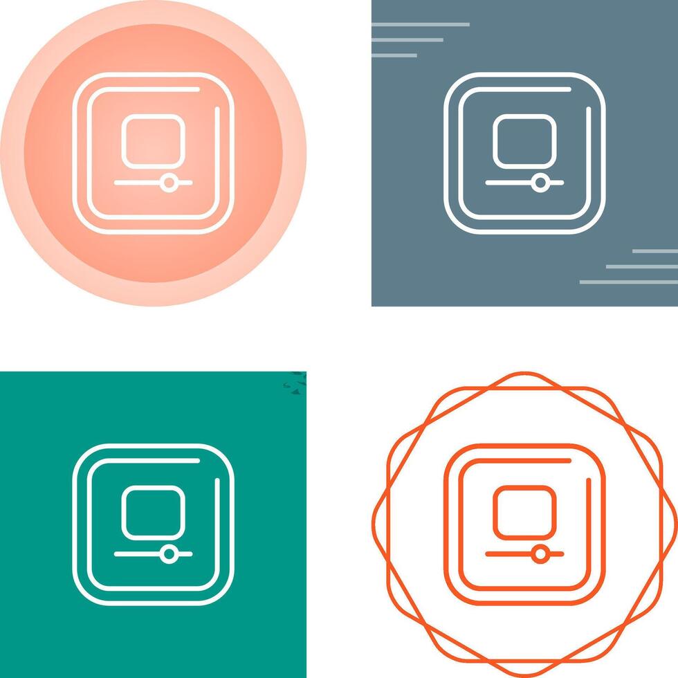 Video Stop Square Vector Icon