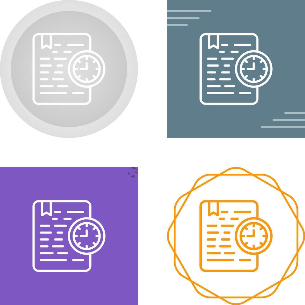 Document Expiration Vector Icon