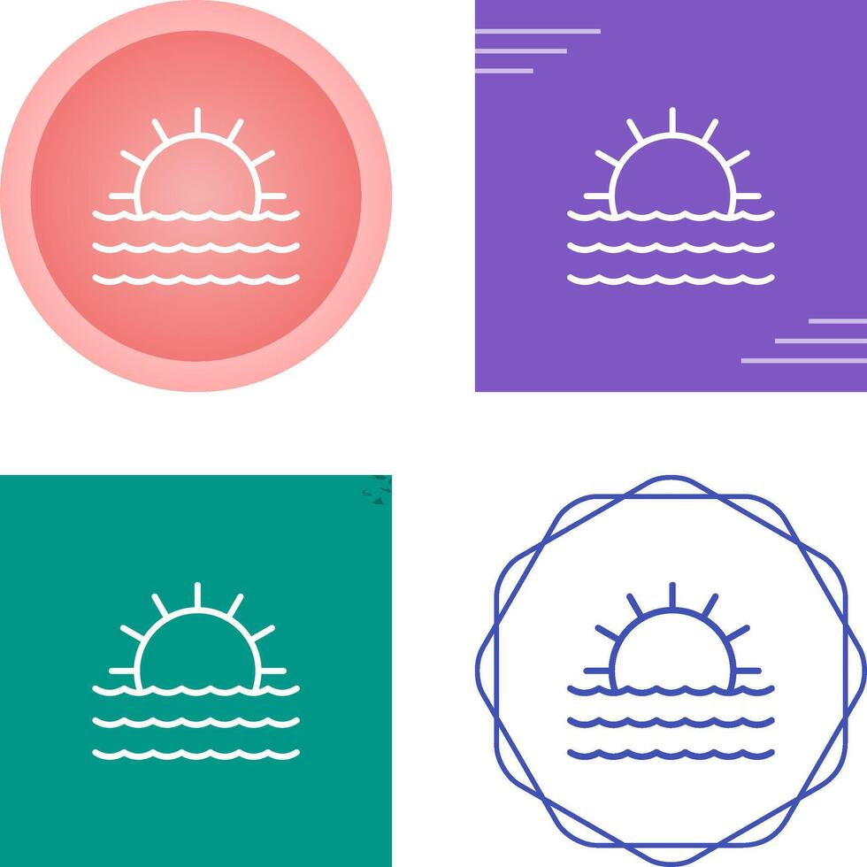 Sunset Vector Icon