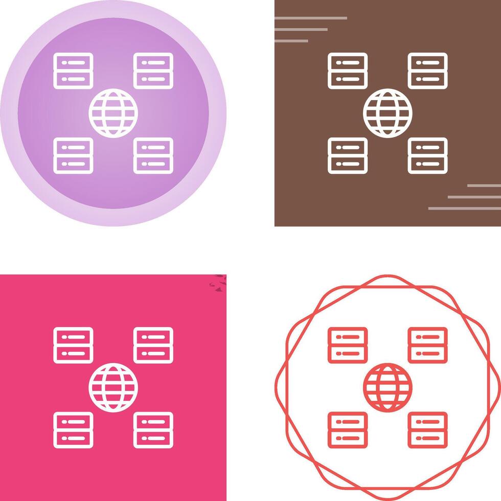 Content Delivery Network Vector Icon