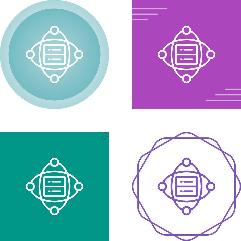 Cluster Server Vector Icon