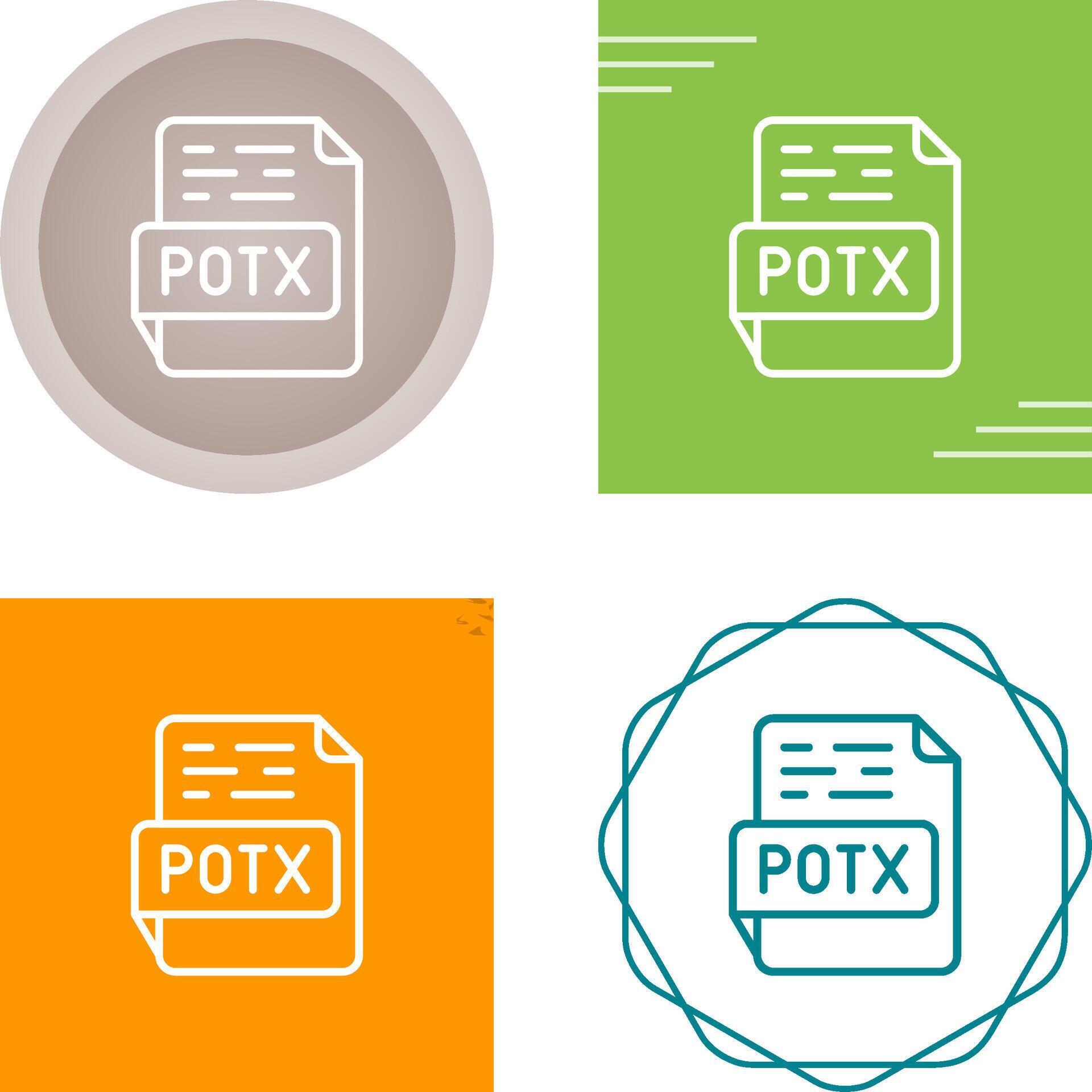 POTX Vector Icon 40770430 Vector Art at Vecteezy