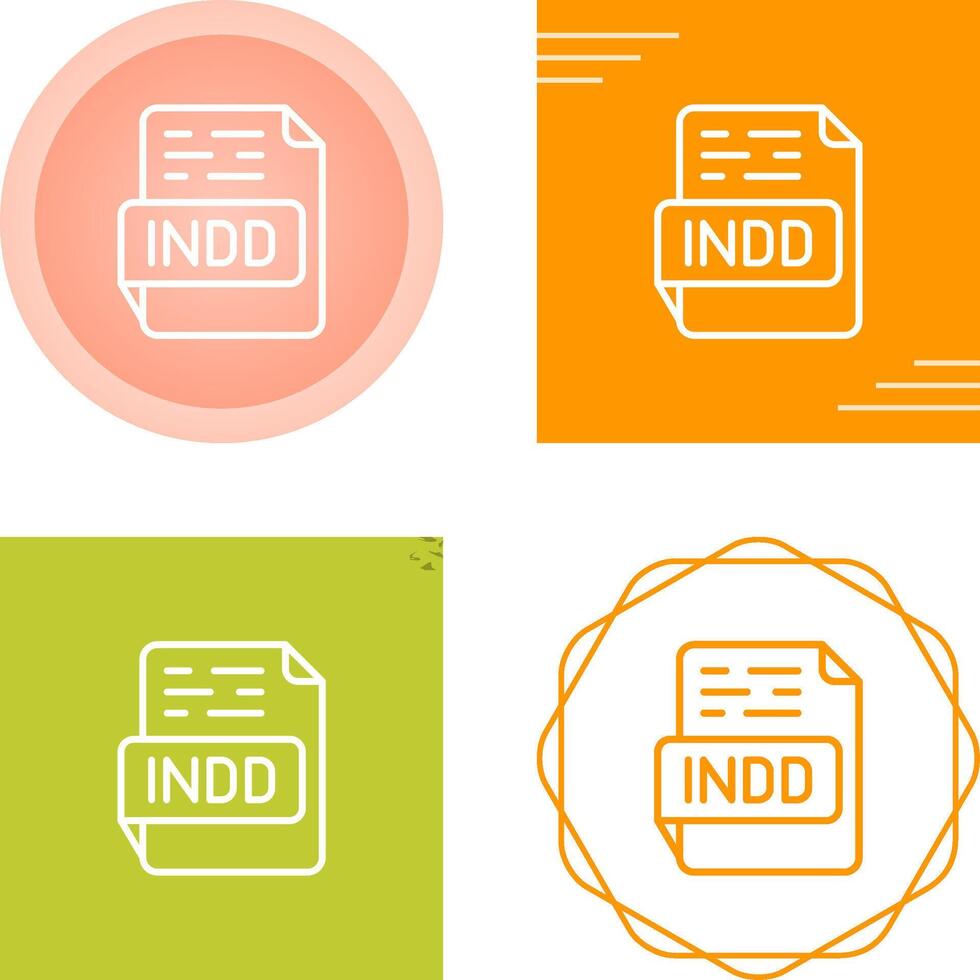 INDD Vector Icon