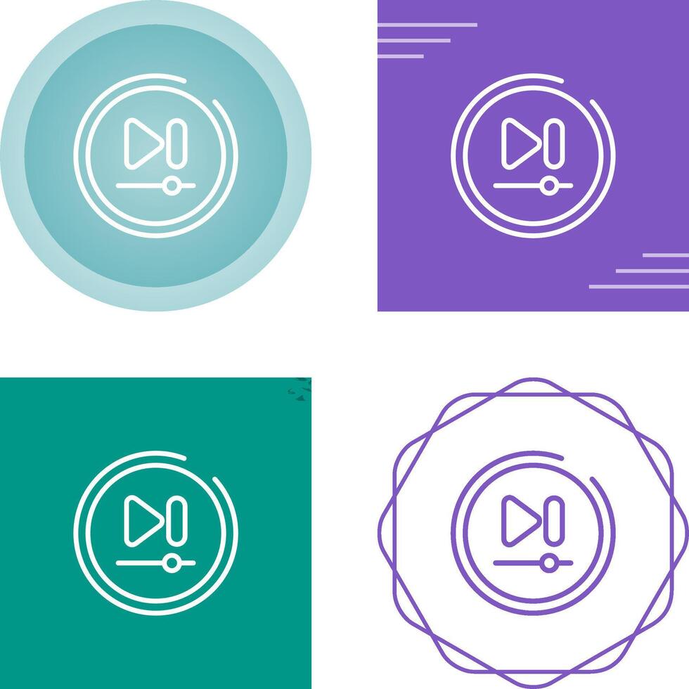 Video Next Track Button Vector Icon