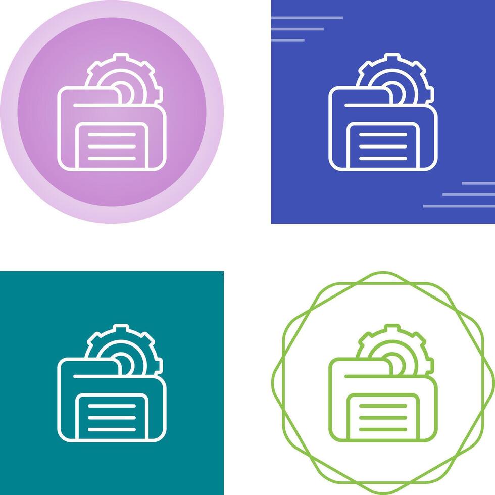 Folder Management Vector Icon