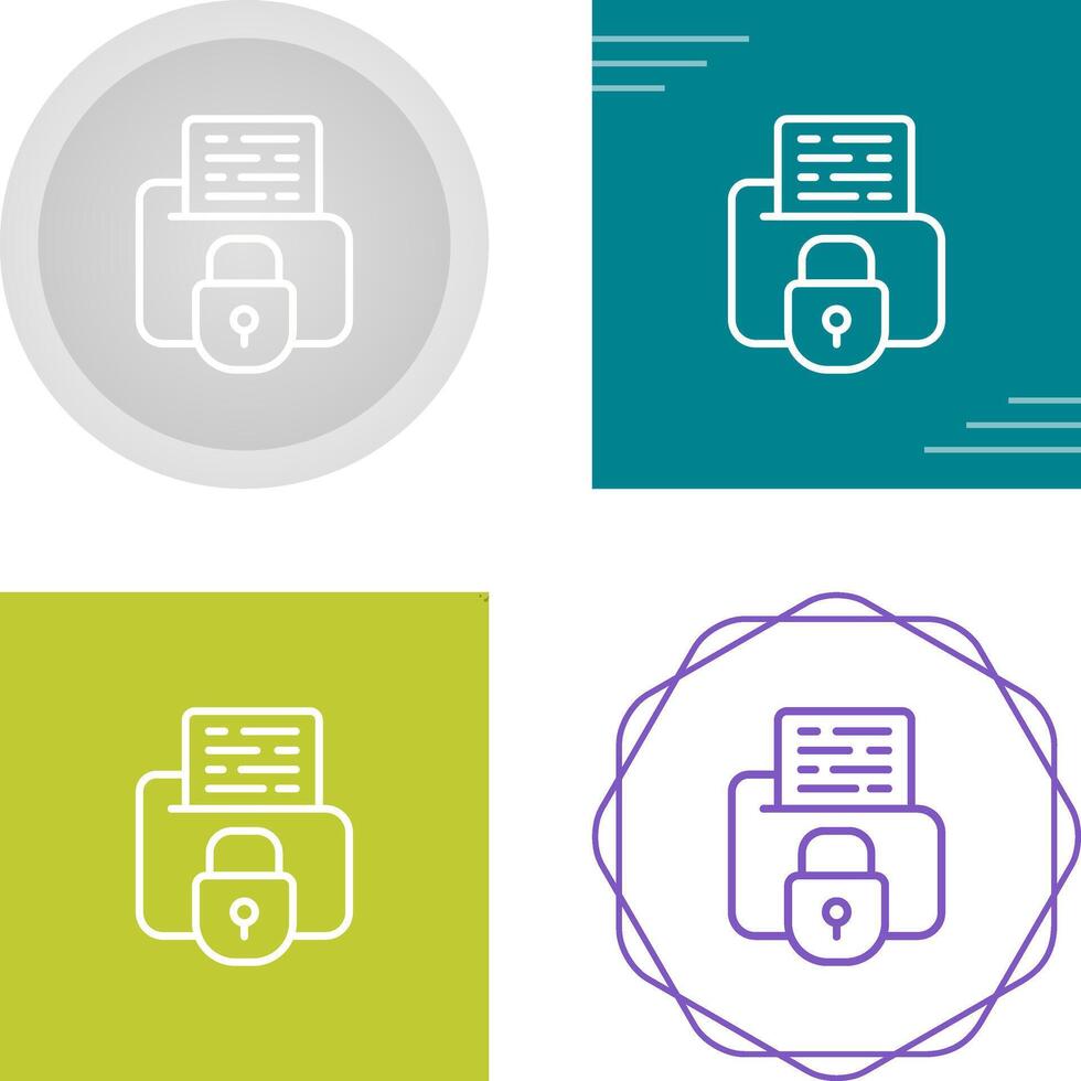 Secure Folder Vector Icon