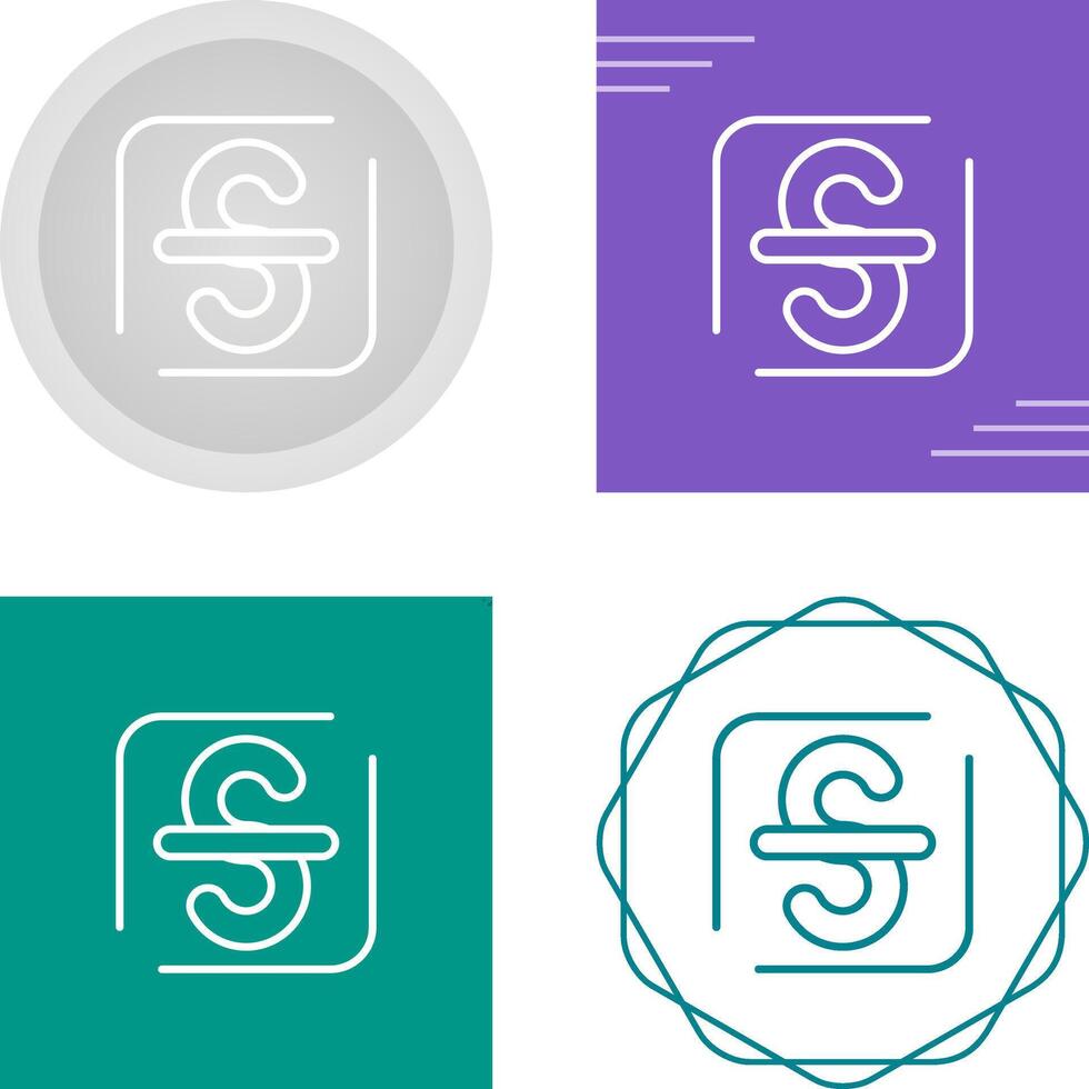 Strikethrough Vector Icon