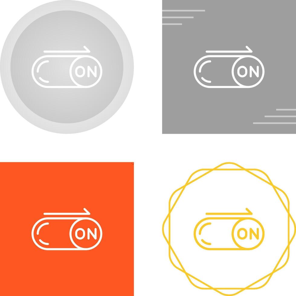 On Button Vector Icon