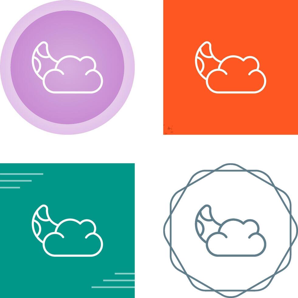 icono de vector de nube