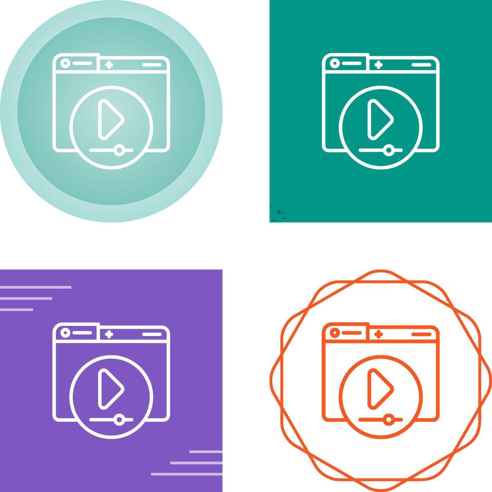 Video Player Vector Icon