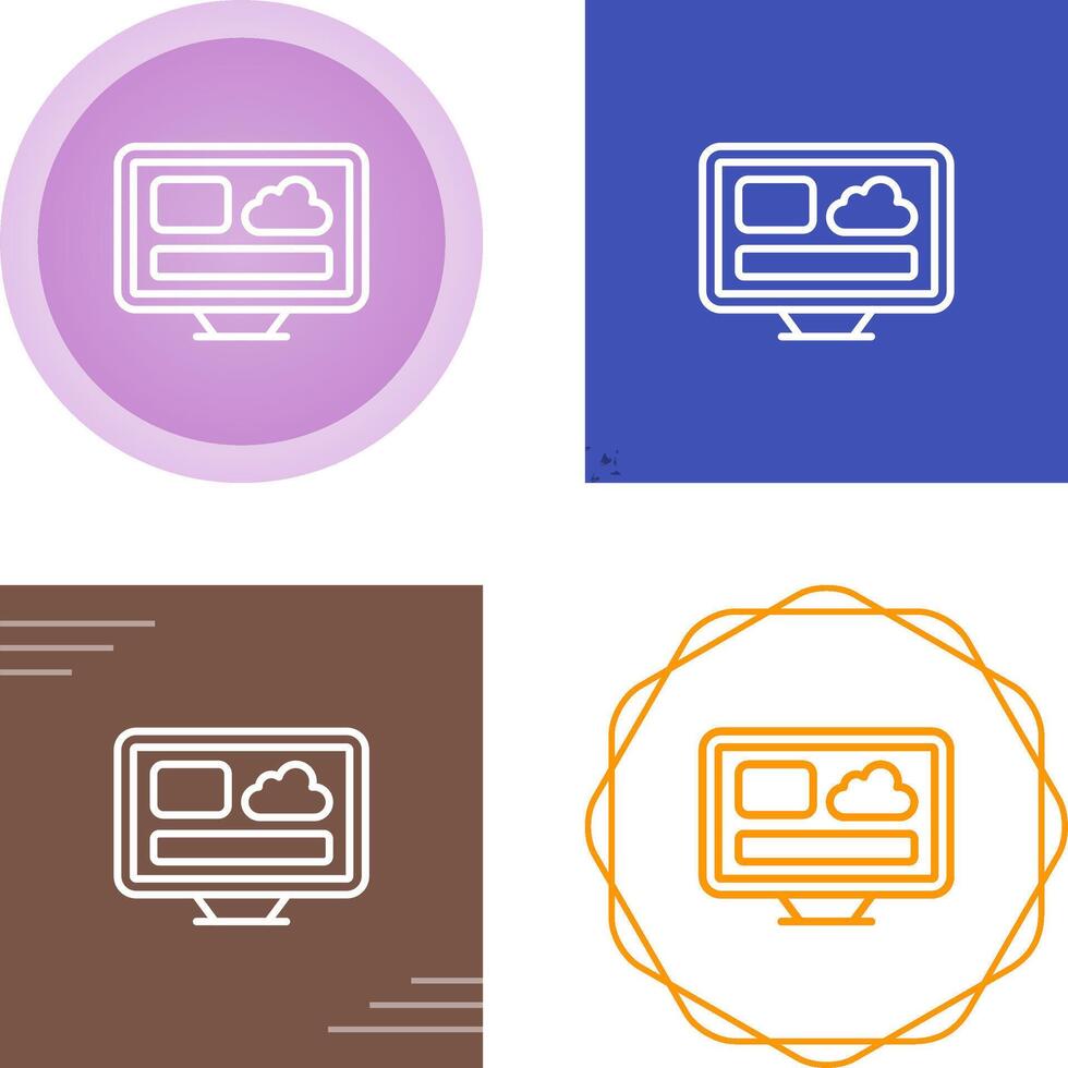 Desktop Vector Icon