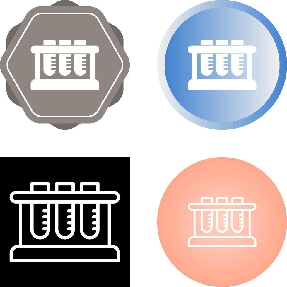 Test Tube Rack Vector Icon