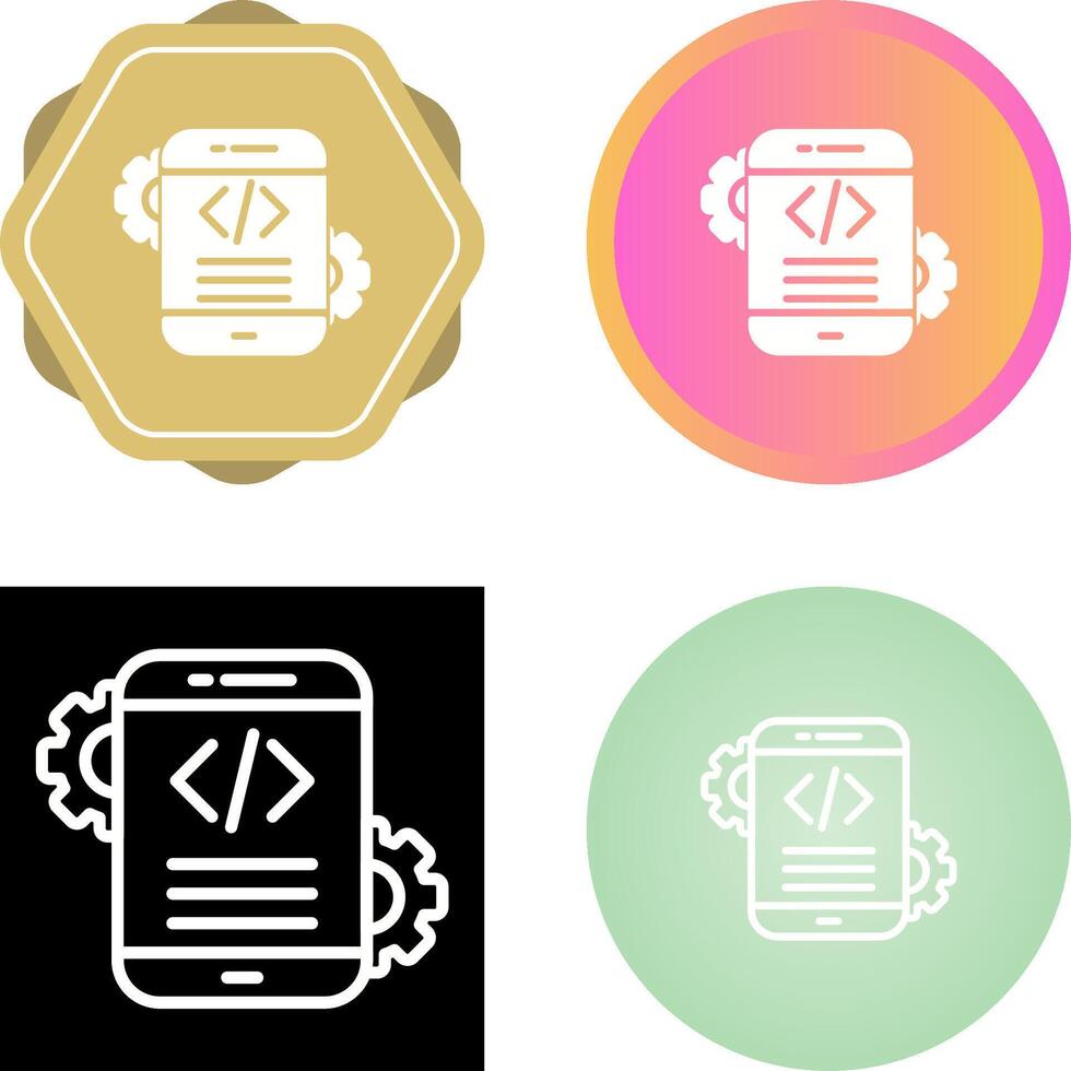 Mobile App Development Vector Icon