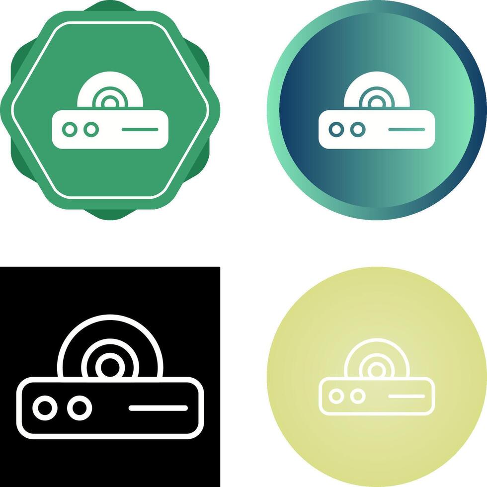 icono de vector de reproductor de dvd