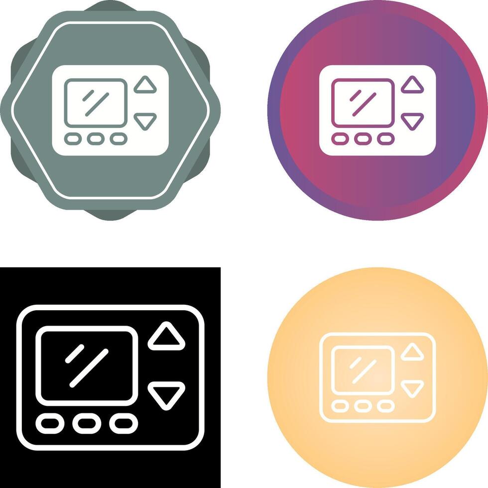 Smart Thermostat Vector Icon