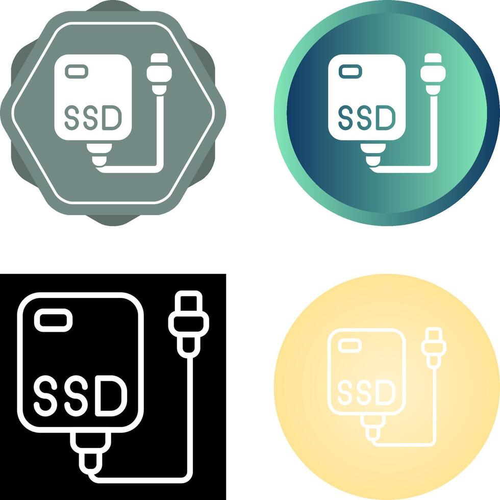 External SSD Vector Icon