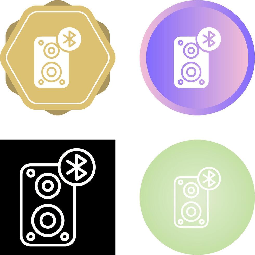 Portable Bluetooth Speaker Vector Icon