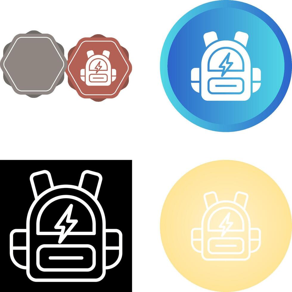 Smart Backpack Vector Icon