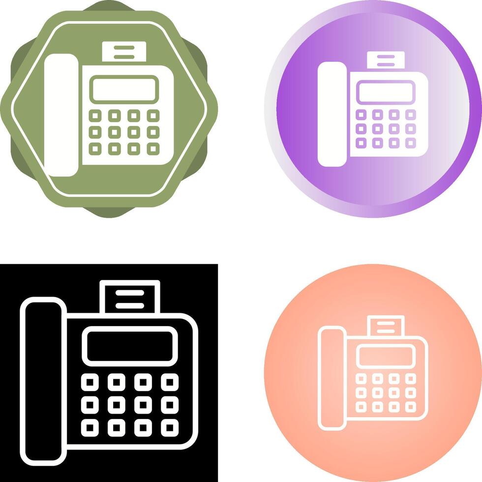 Fax Machine Vector Icon