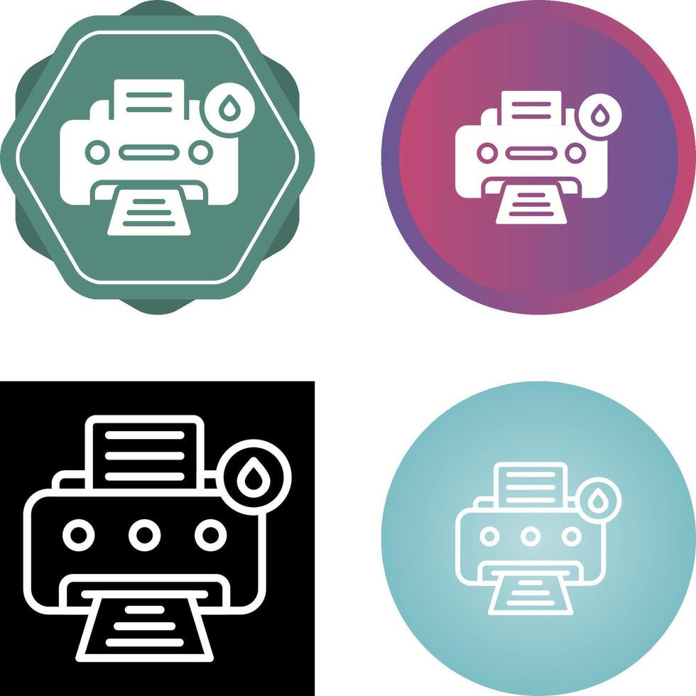 Inkjet Printer Vector Icon