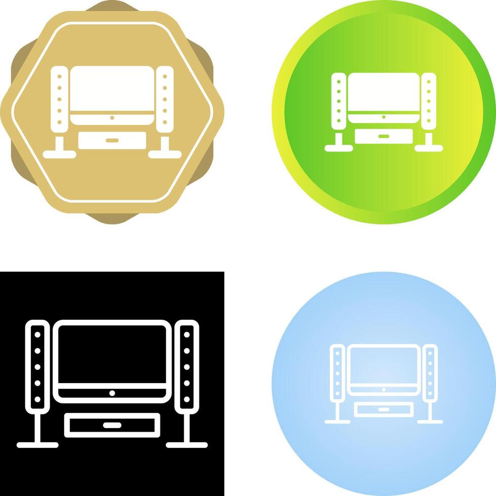 Home Theater System Vector Icon