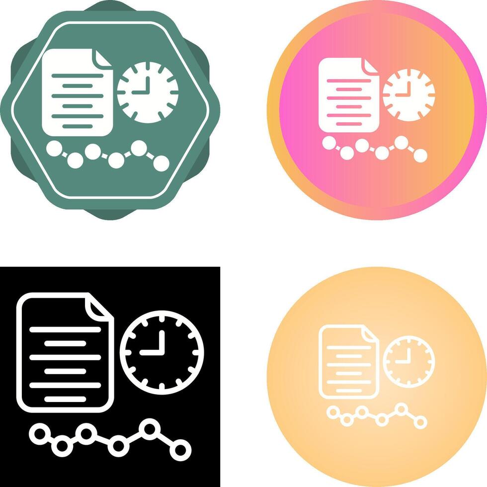 Time Series Analysis Vector Icon