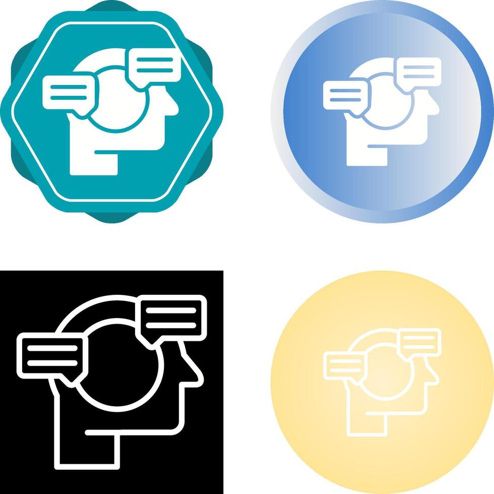 Natural Language Processin Vector Icon