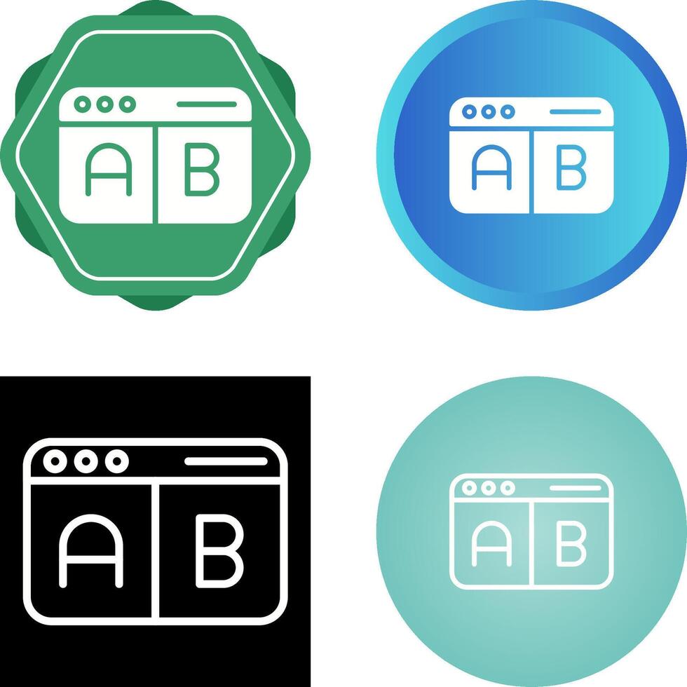 Multivariate Testing Vector Icon