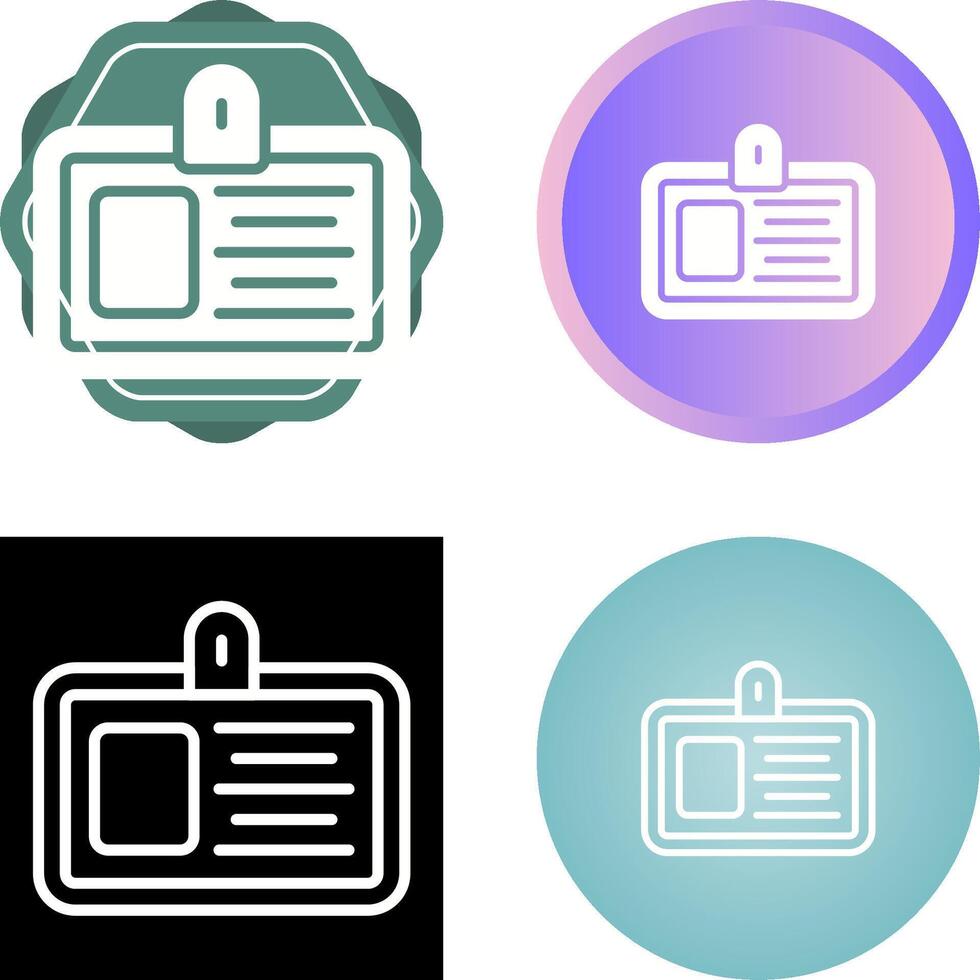 ID Card Vector Icon