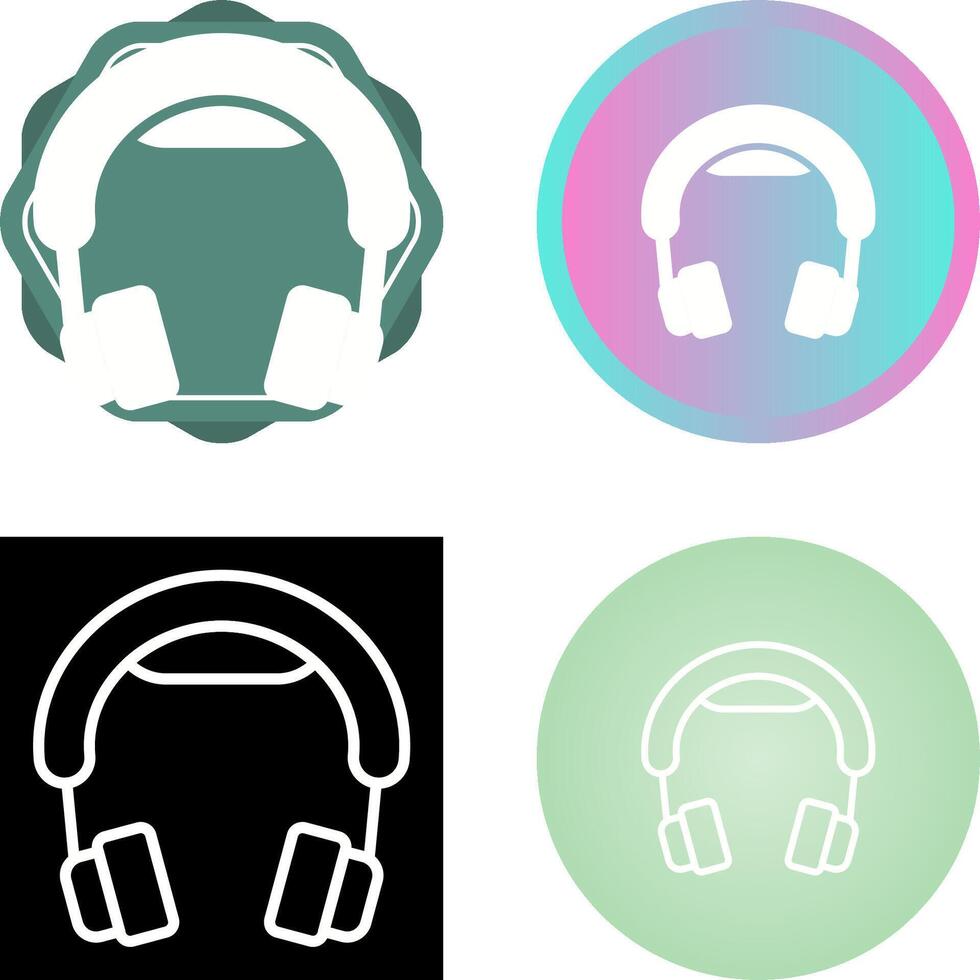 icono de vector de auriculares