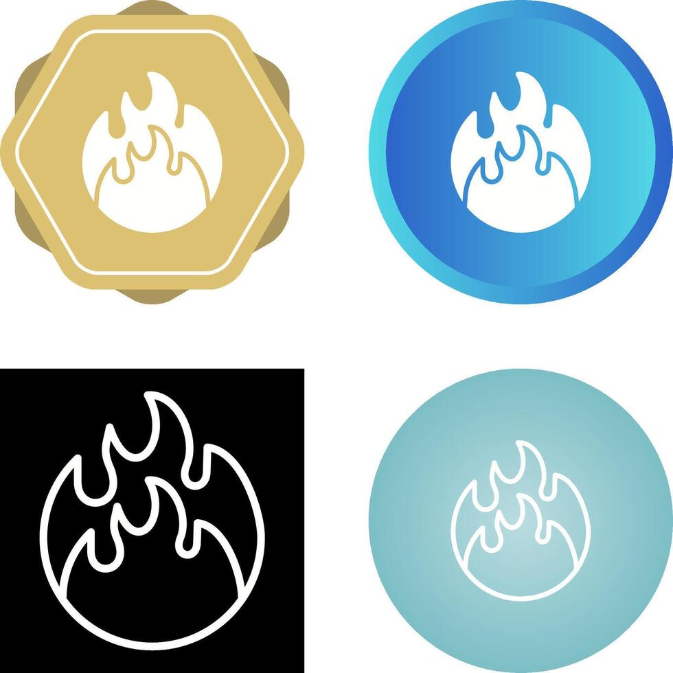 icono de vector de fuego