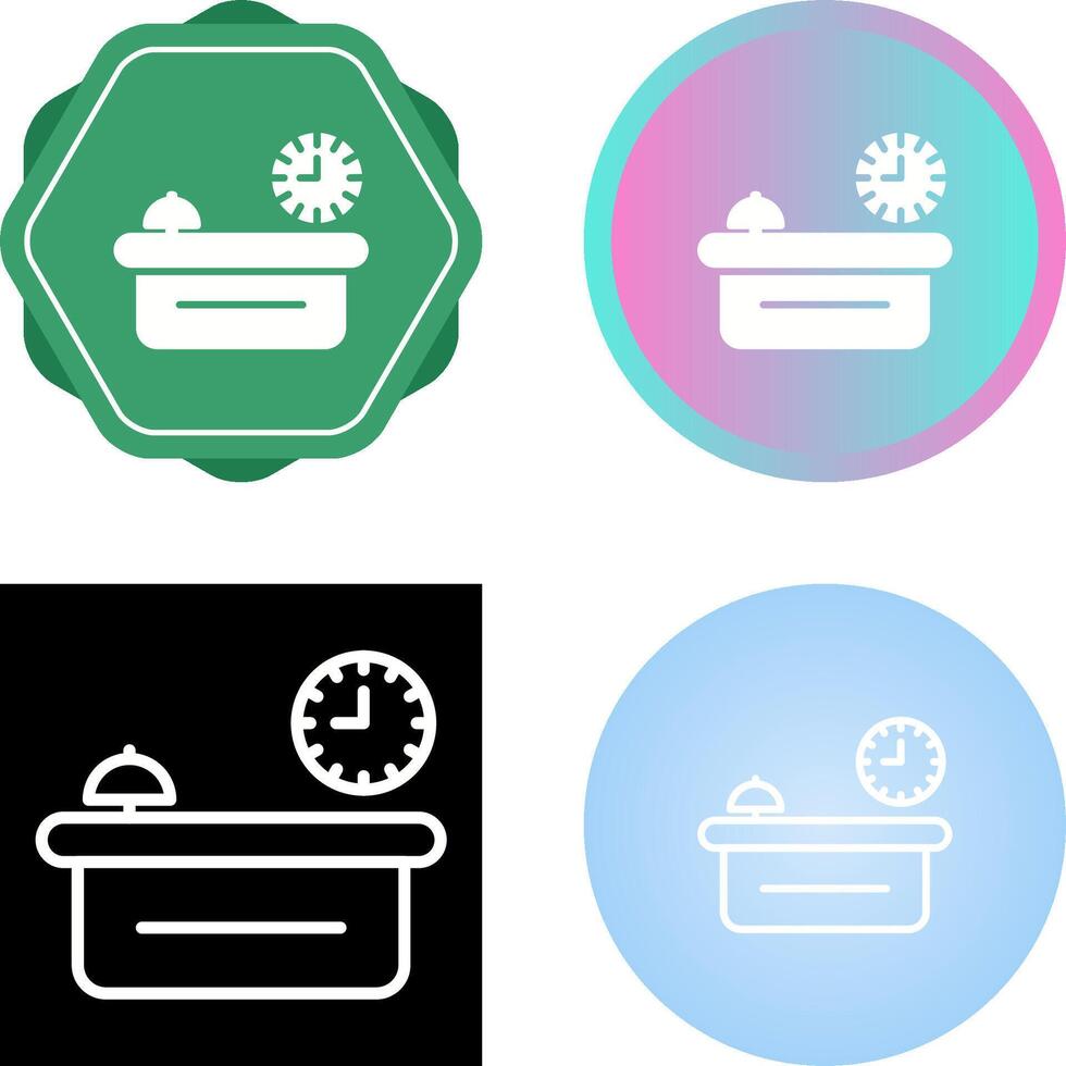 Customer Service Counter Vector Icon