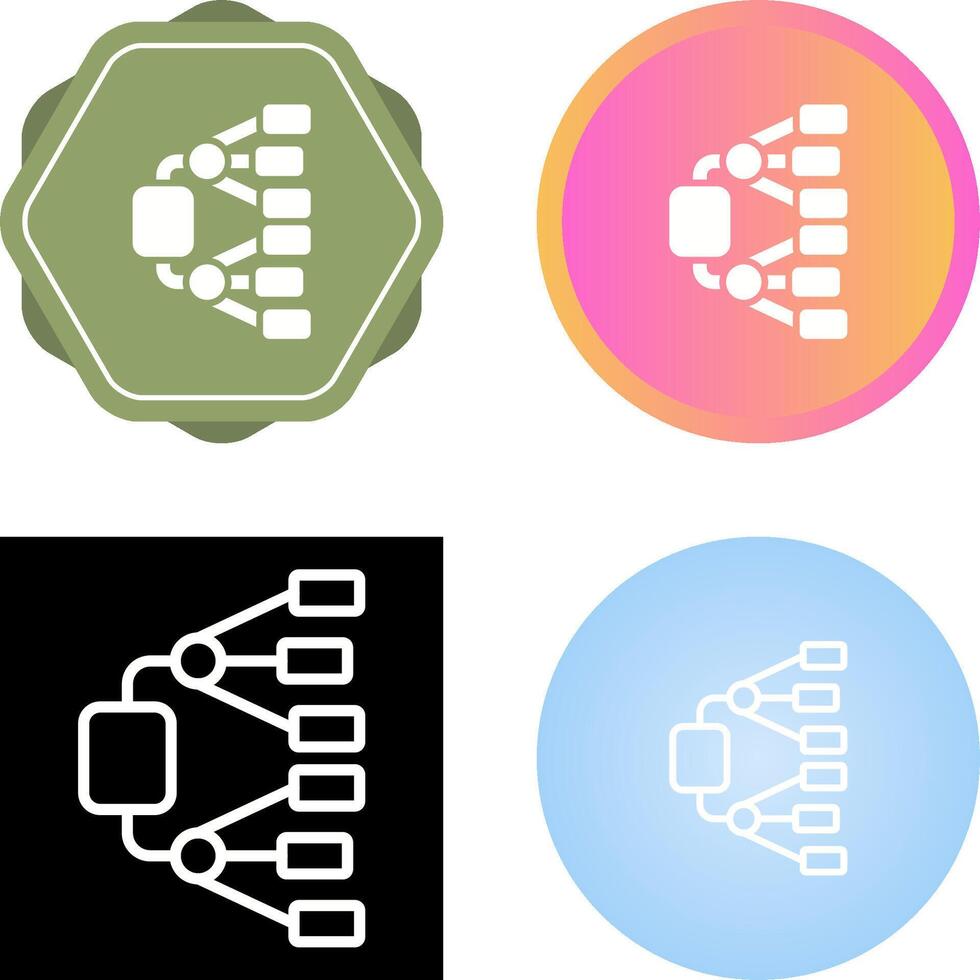 Network Diagram Vector Icon