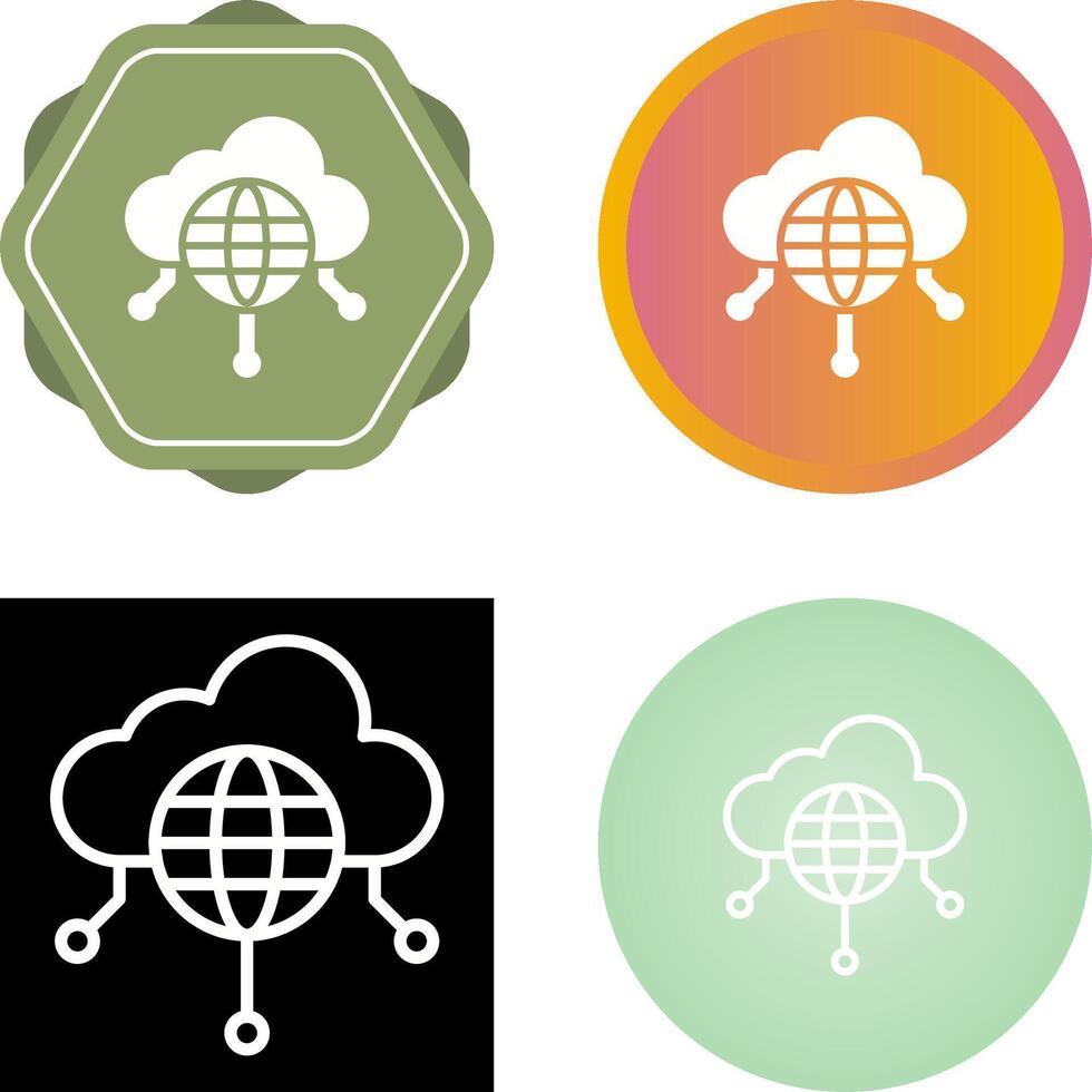 Public Cloud Vector Icon