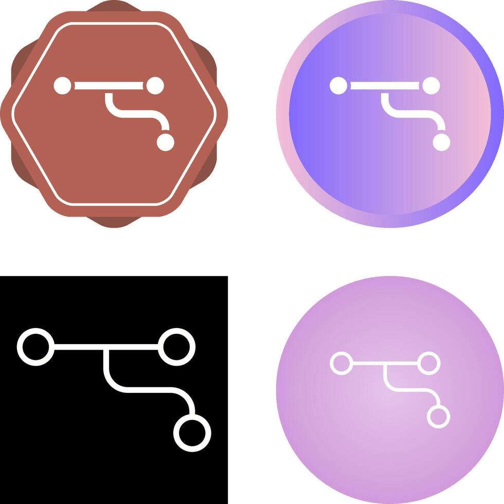 Divergence Vector Icon