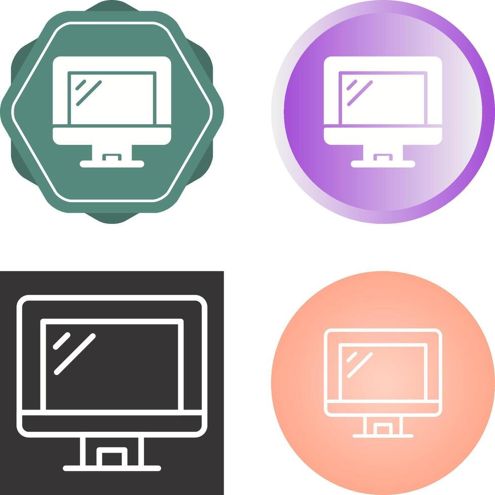 Computer Monitor Vector Icon