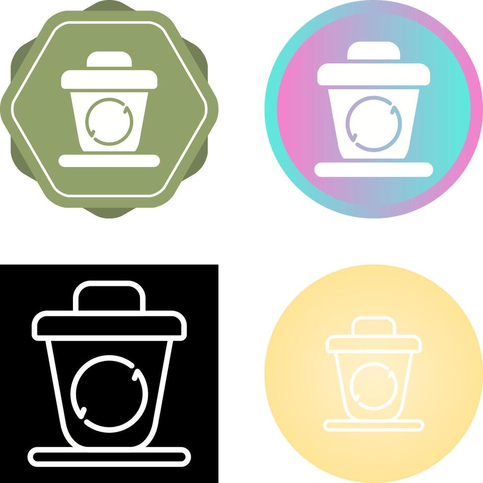 Recycling bin Vector Icon