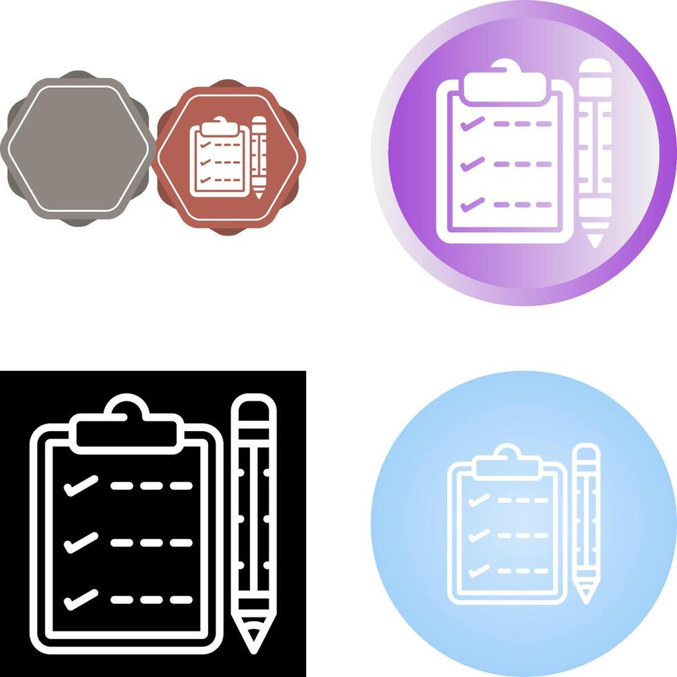 Writing pad Vector Icon