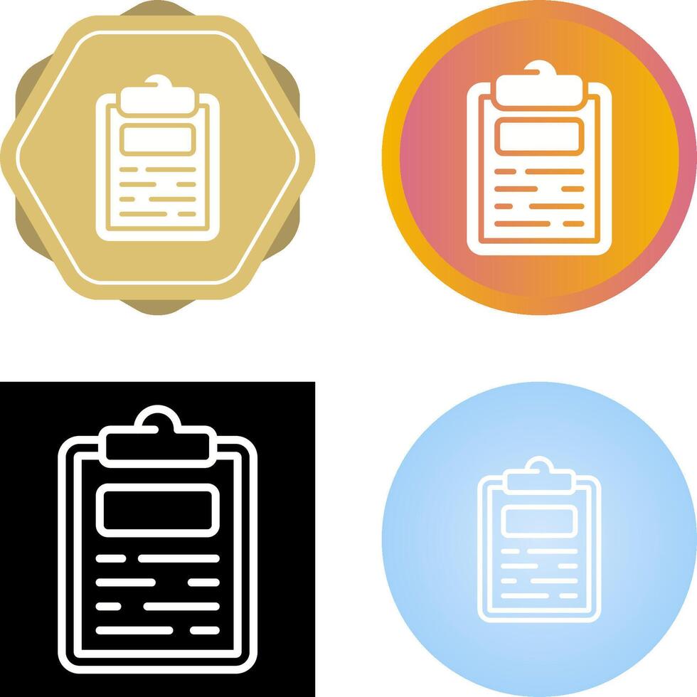 Clipboard Vector Icon