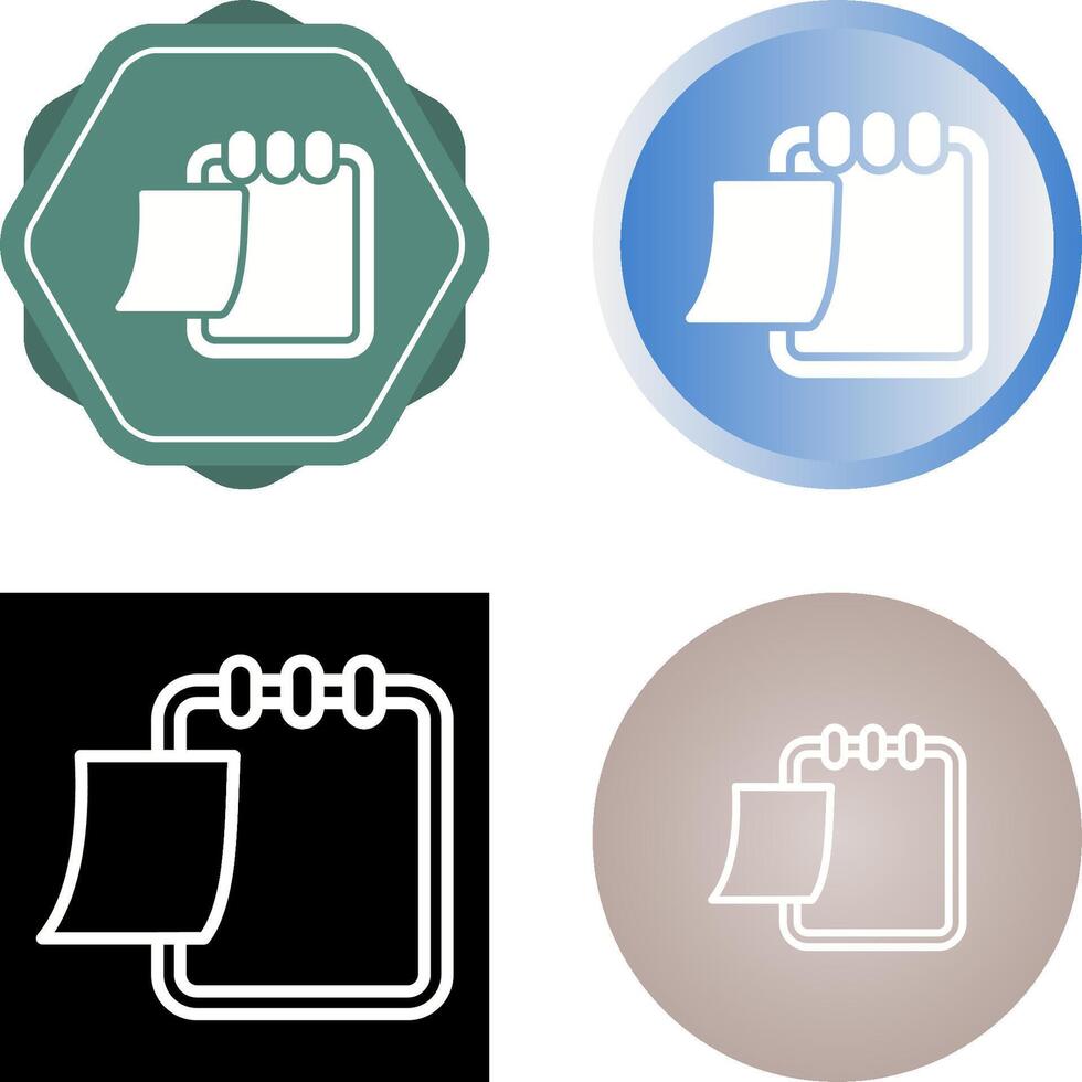 Writing pad Vector Icon