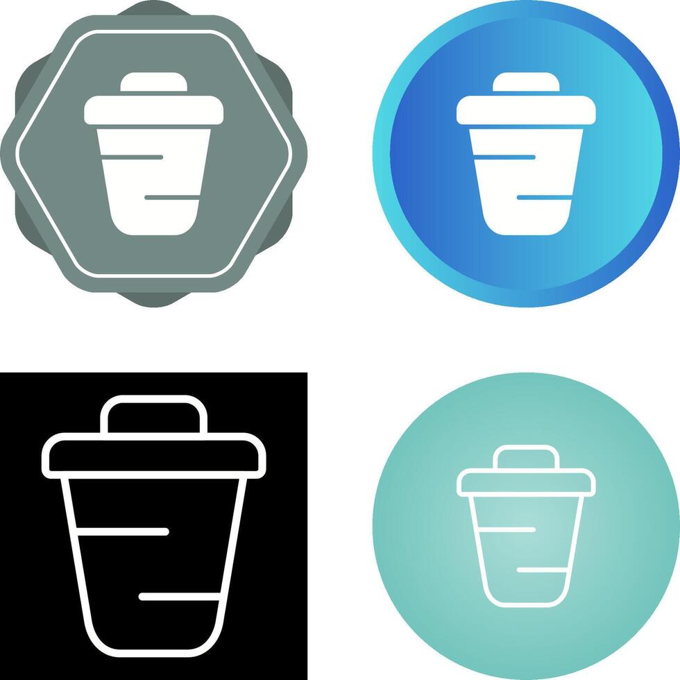 icono de vector de papelera de reciclaje