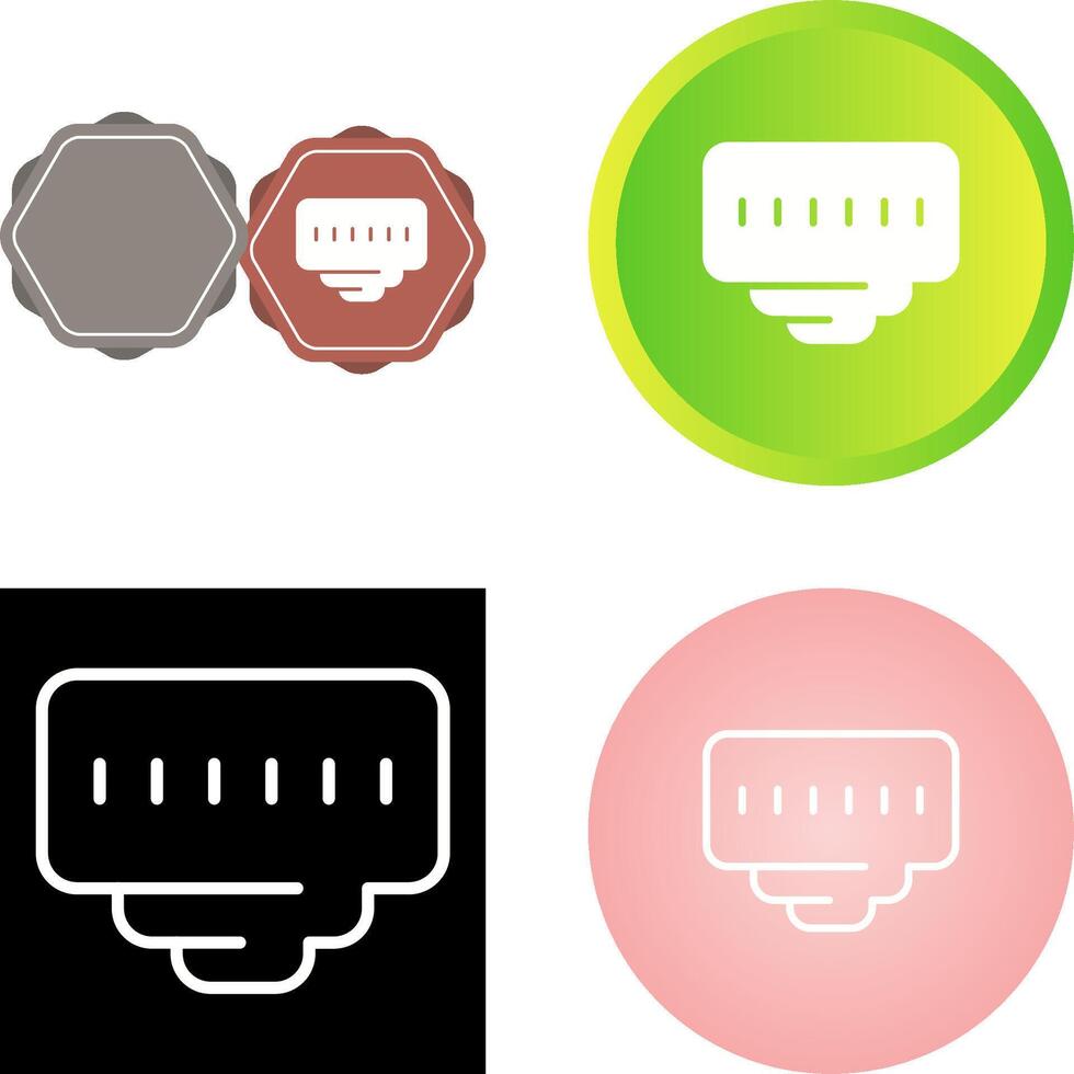 Ethernet Port Vector Icon