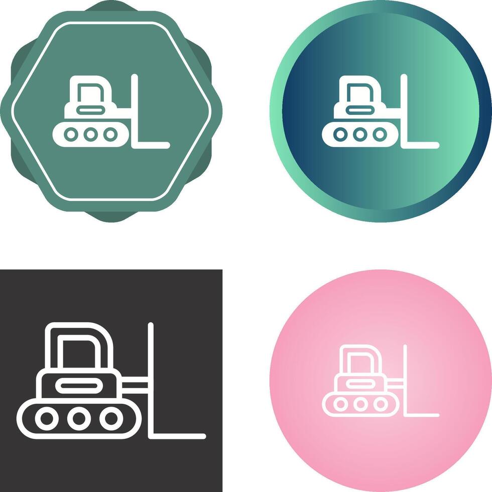 Bulldozer Vector Icon