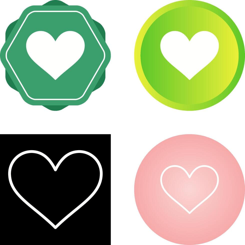 icono de vector de corazón