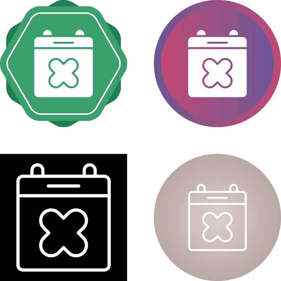 Calendar Xmark Vector Icon