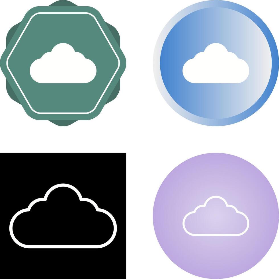 icono de vector de nube