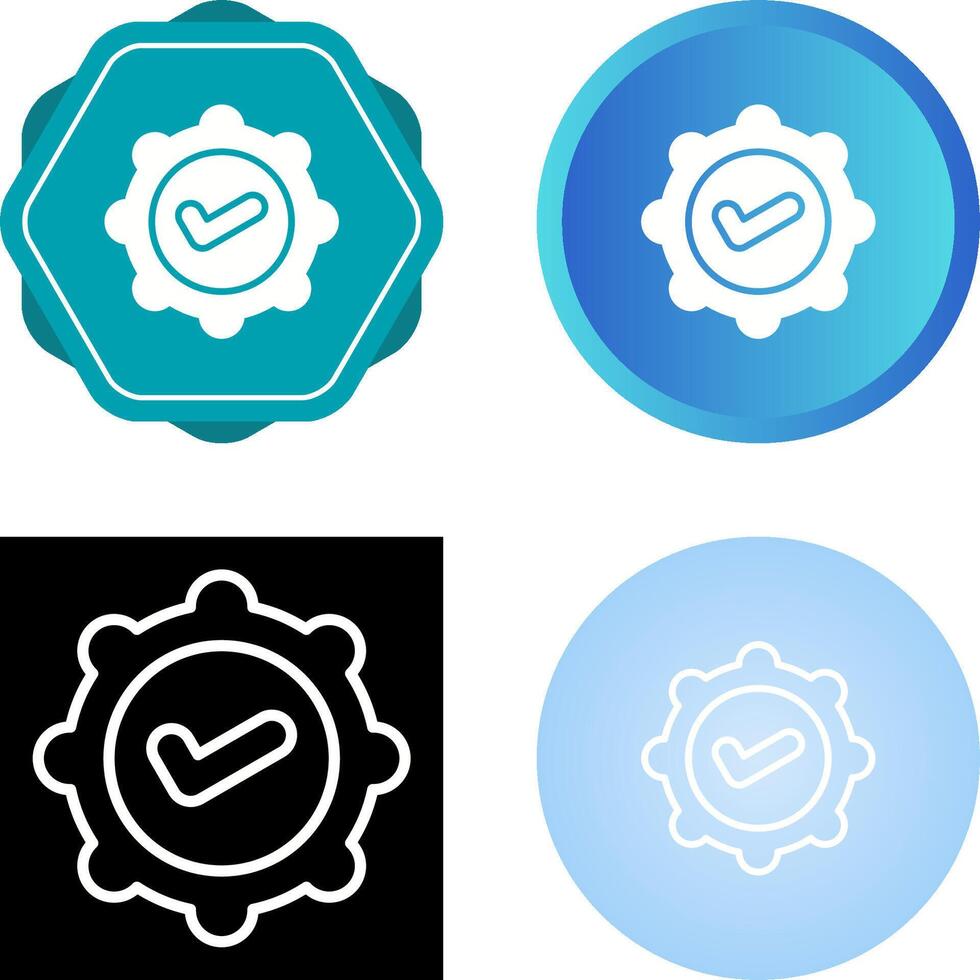 Badge Check Vector Icon